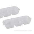 Transparent 3 Compartment Refrigerator Container Drawer Tray